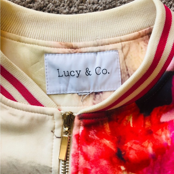 Lucy and Company Varsiry Floral jacket - Picture 2 of 10